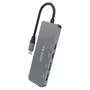 Aisens Hub USB 3.2 Gen2 10G USB-C, 2xUSB-C y 2xUSB-A, Gris